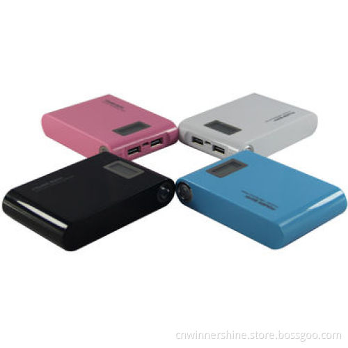 Mobile Phone Power Bank with LED Flashlight, Small MOQ, Portable, 12000mAh, OEM, Free Samples